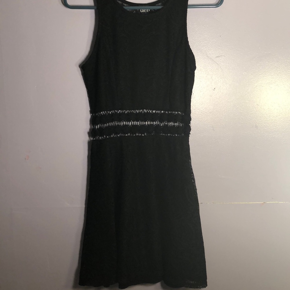 Black lace dress